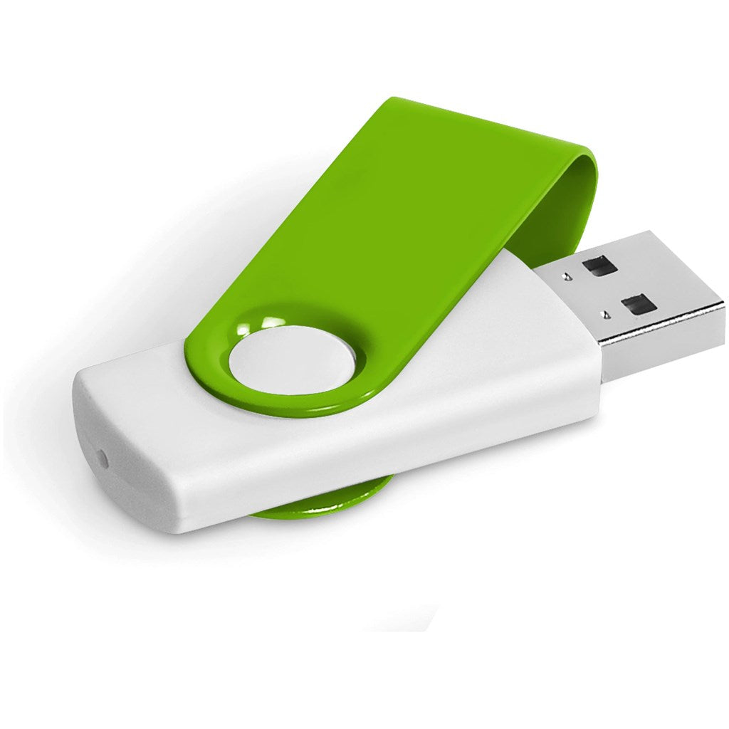 Axis Gyro White Flash Drive - 4GB-8