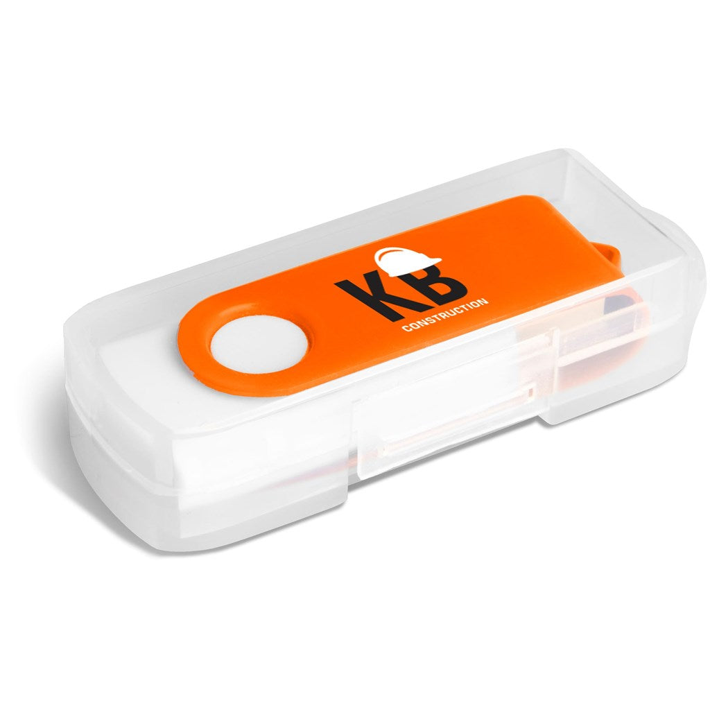 Axis Gyro White Flash Drive - 4GB-11