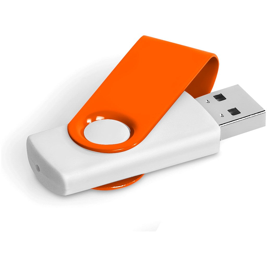 Axis Gyro White Flash Drive - 4GB-12