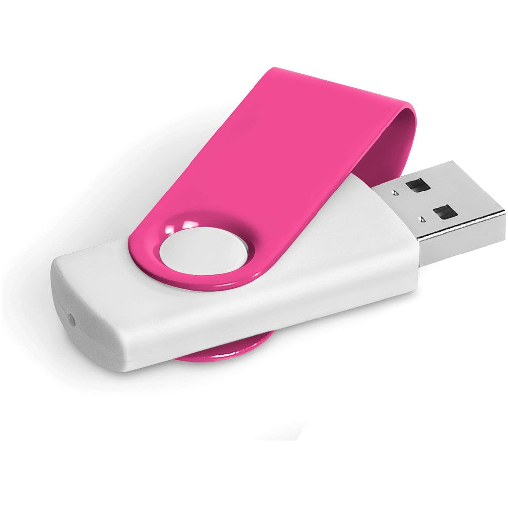 Axis Gyro White Flash Drive - 4GB-13