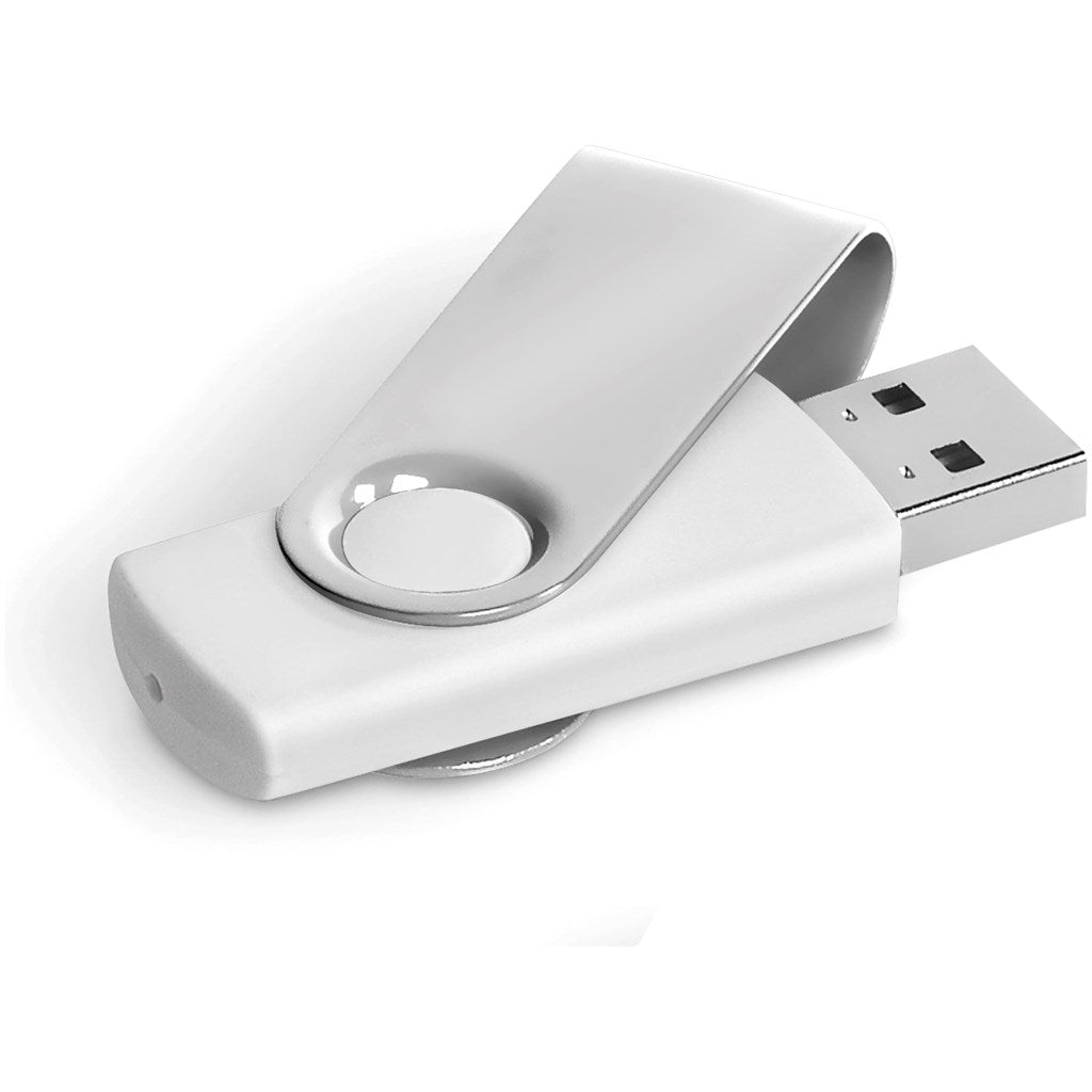 Axis Gyro White Flash Drive - 4GB-14