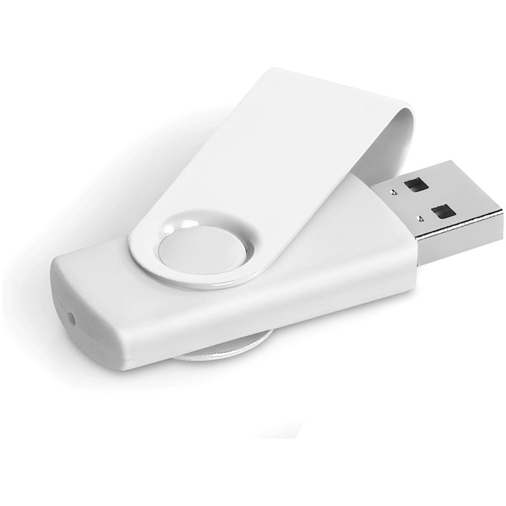 Axis Gyro White Flash Drive - 4GB-15