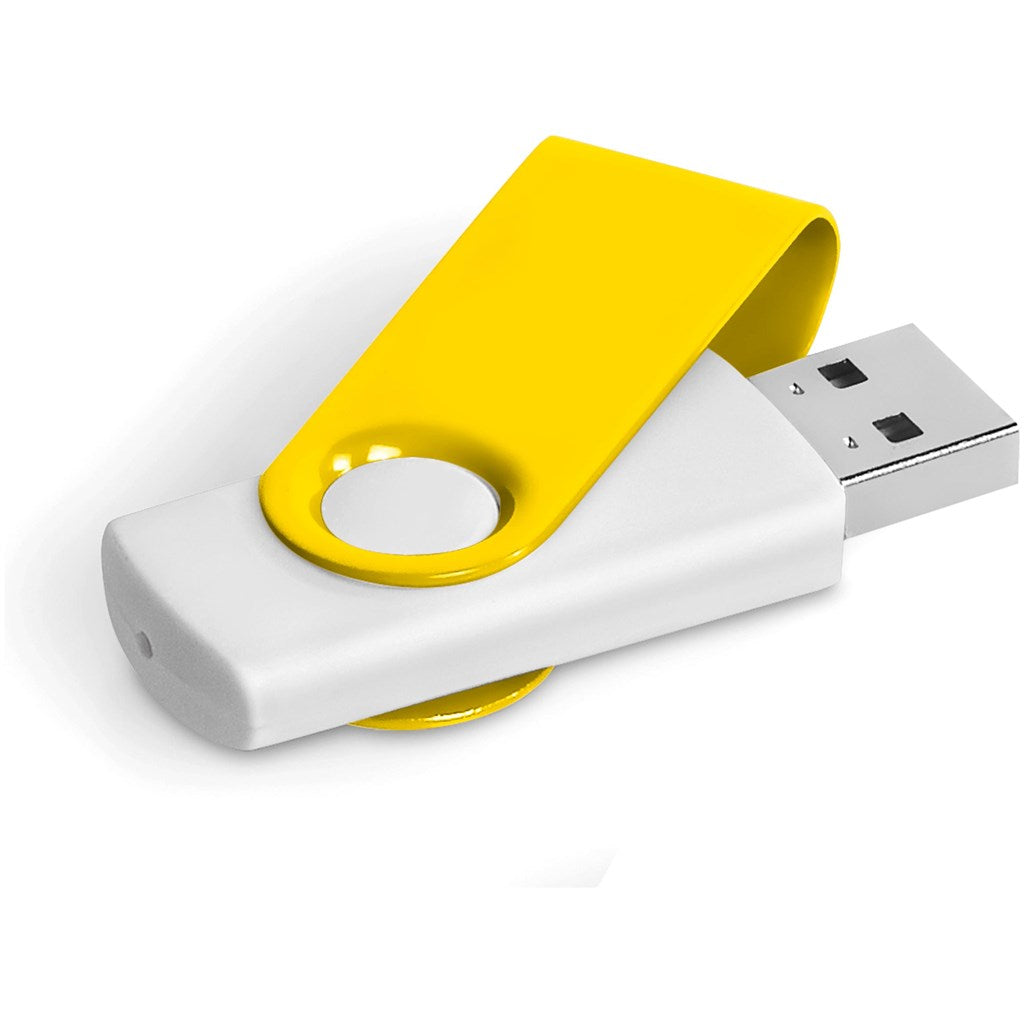 Axis Gyro White Flash Drive - 4GB-17