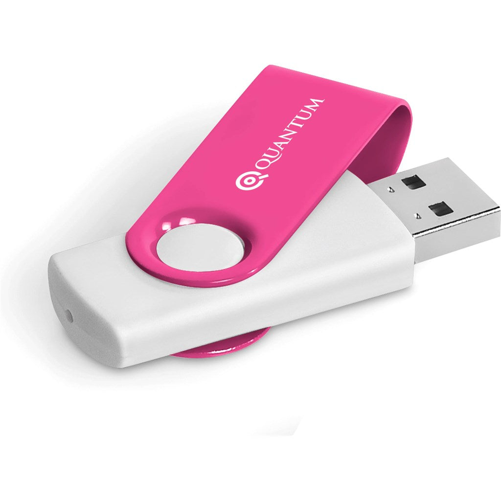 Axis Gyro White Flash Drive - 4GB - Pink-0