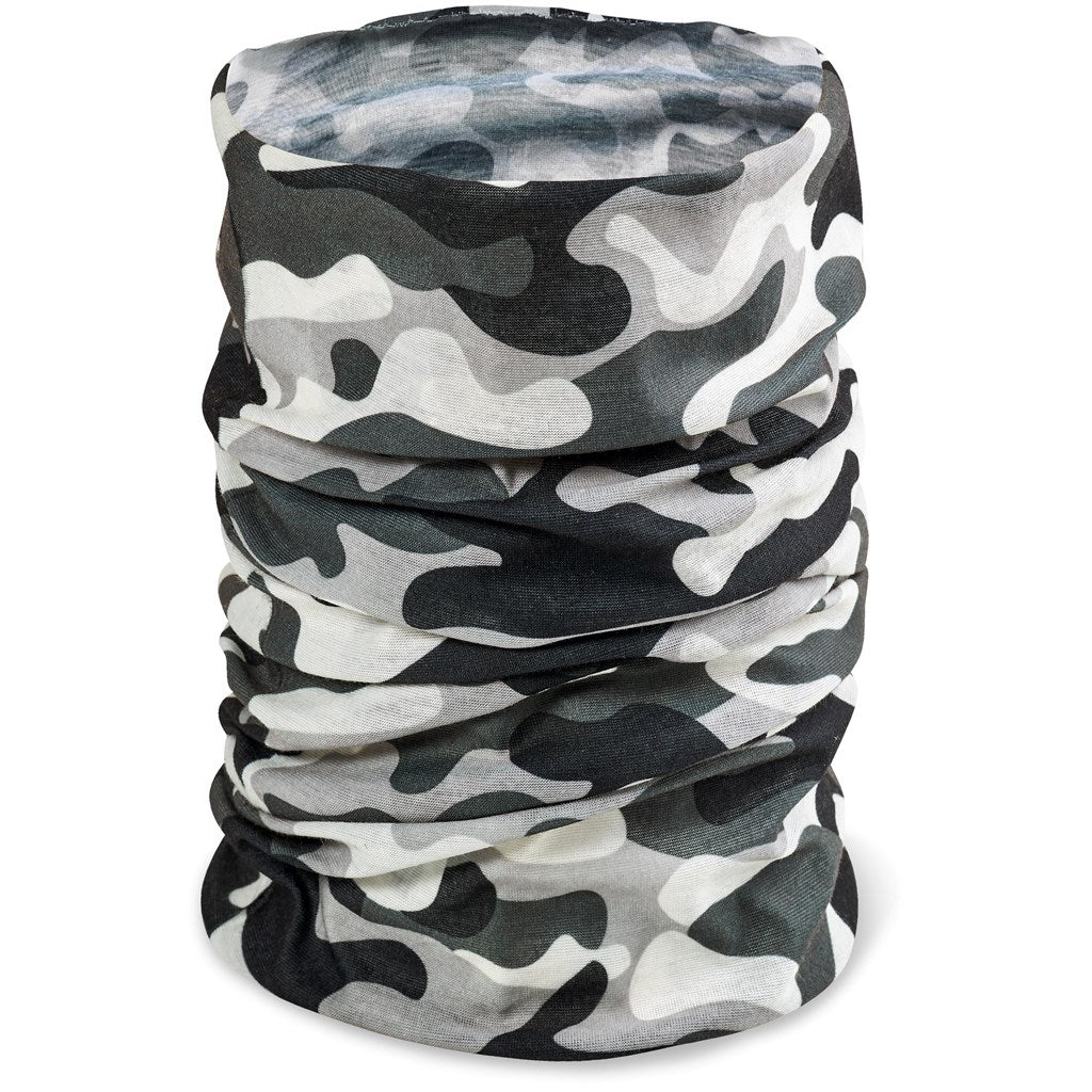 Kids Camo Flexi Tubular Bandana - Grey-2