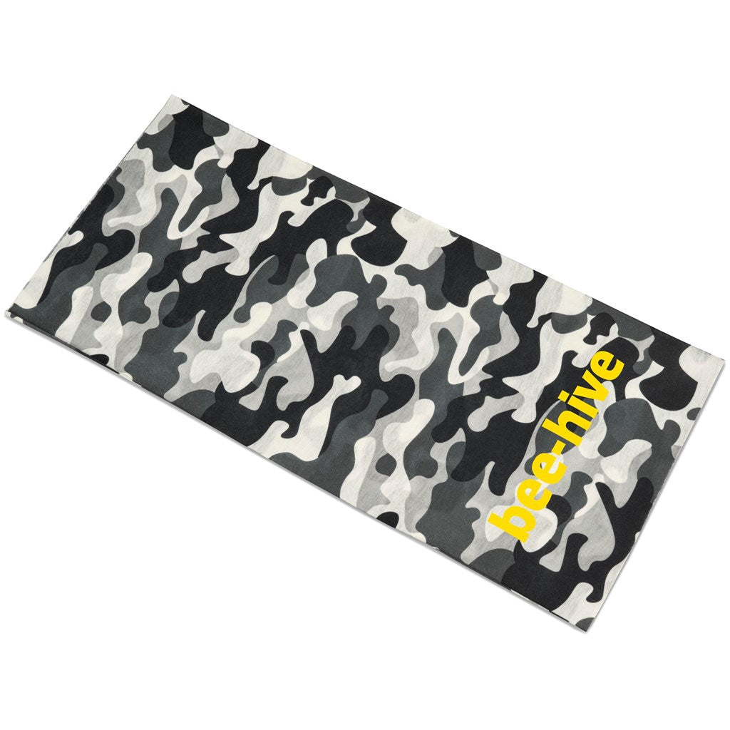 Kids Camo Flexi Tubular Bandana - Grey-0