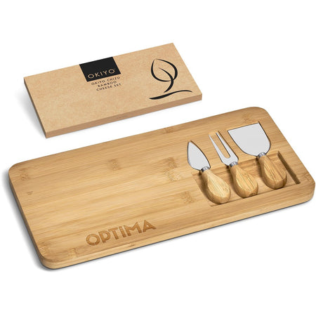 Okiyo Chizu Bamboo Cheese Board Set-1