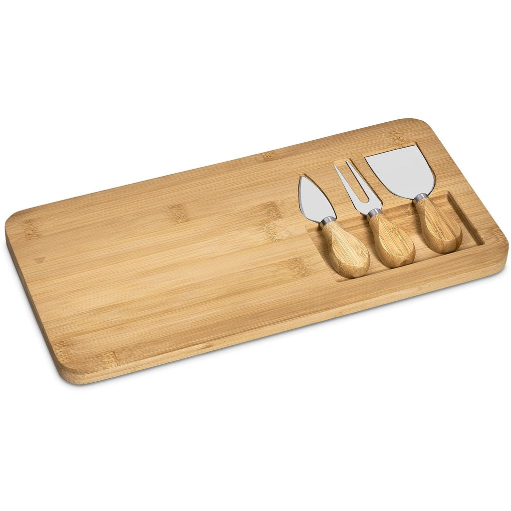 Okiyo Chizu Bamboo Cheese Board Set-4