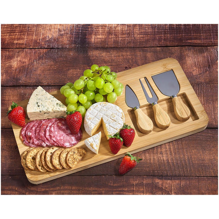 Okiyo Chizu Bamboo Cheese Board Set-6