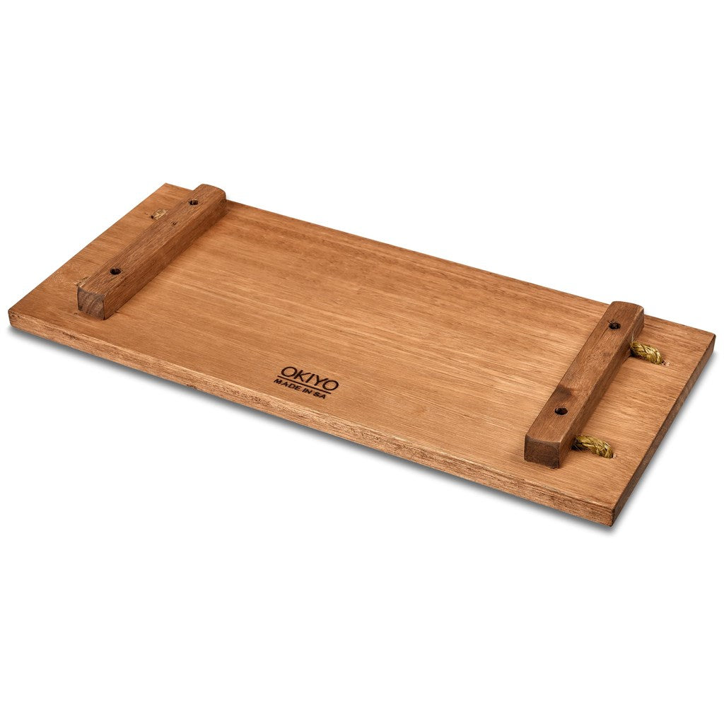 Okiyo Homegrown Rectangular Hardwood Food Platter-1