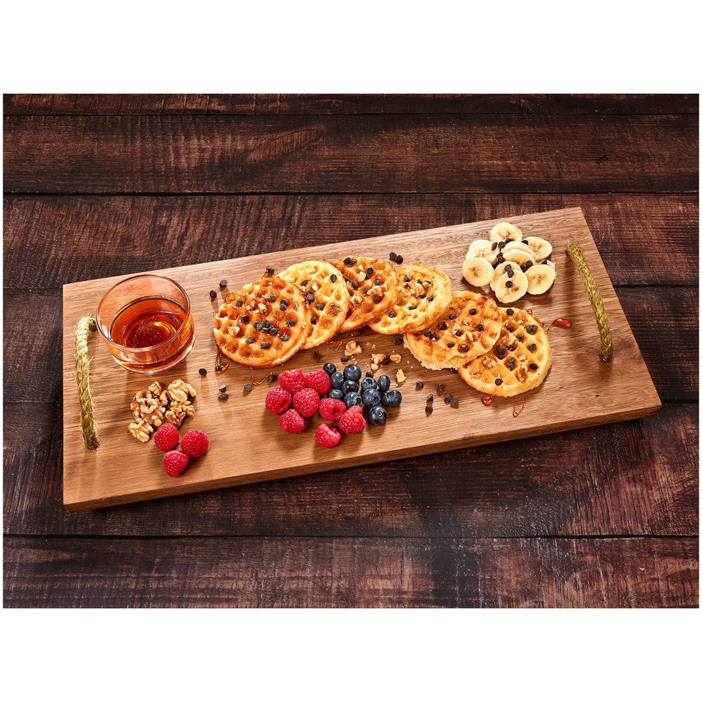 Okiyo Homegrown Rectangular Hardwood Food Platter-3