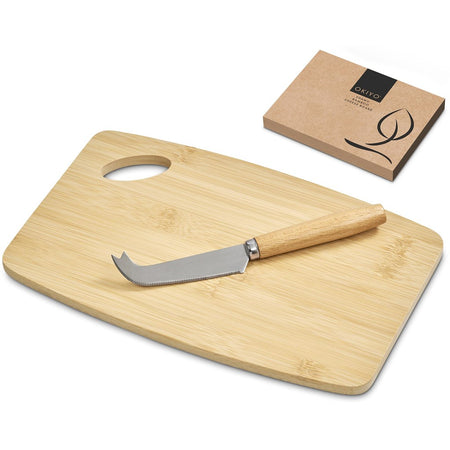 Okiyo Edamu Bamboo Cheese Board Set-5