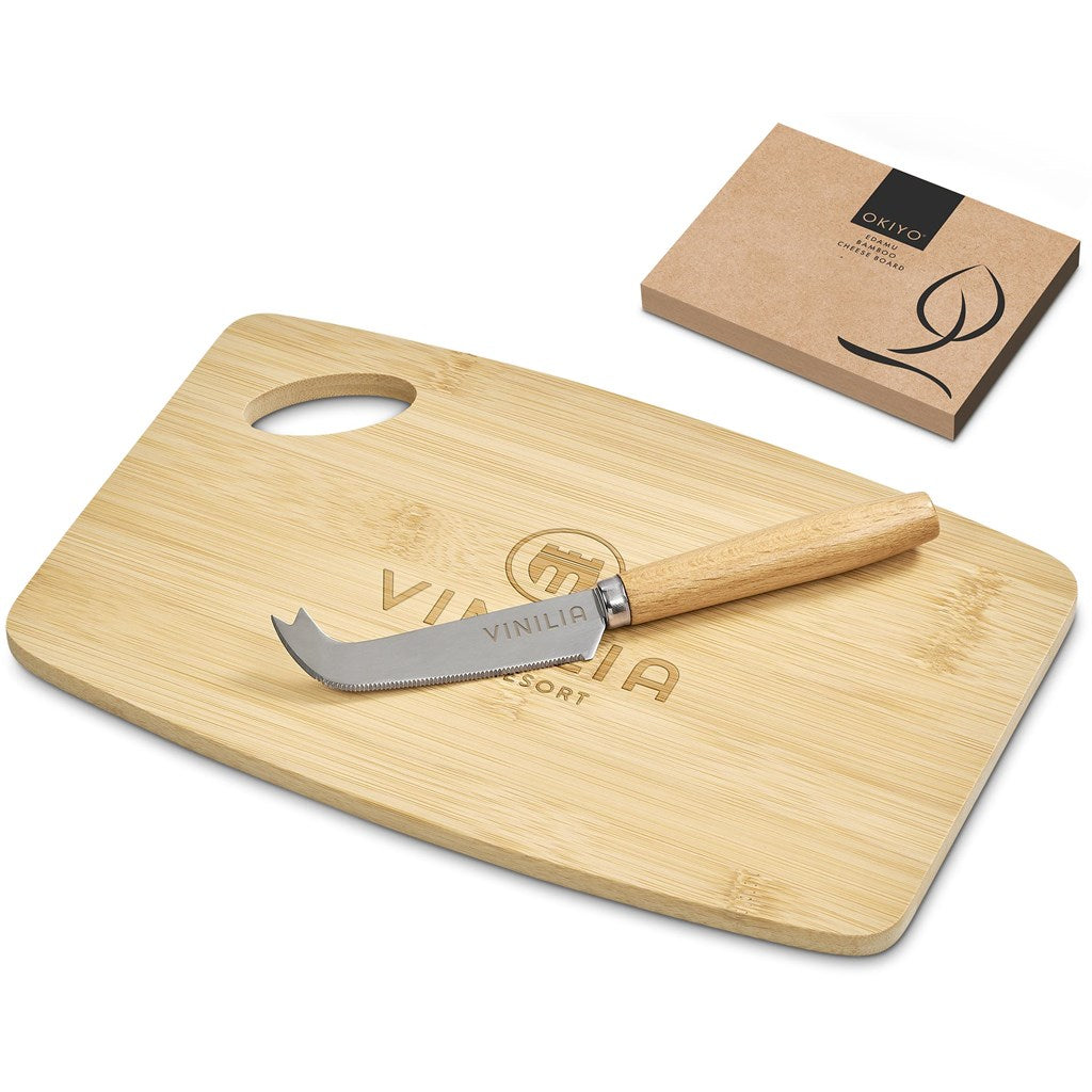 Okiyo Edamu Bamboo Cheese Board Set-4