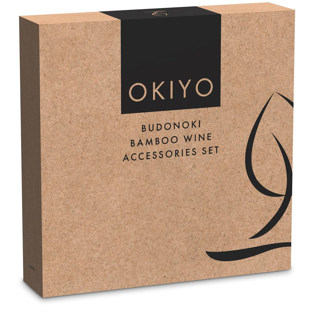 Okiyo Budonoki Bamboo Wine Accessories set-8