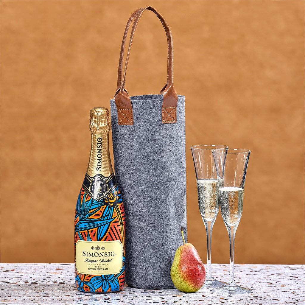 Okiyo Tahada RPET Felt Wine Tote-6