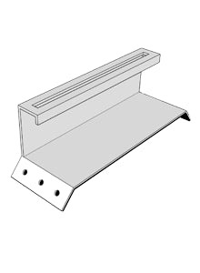 KD Solar 200mm no-rail portrait mounting bracket for corrugated roof-0