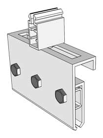 KD Solar Diamond Deck portrait long-rail mounting bracket with push-clip-0