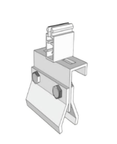 KD Solar clip-lock portrait long-rail mounting bracket with push-clip-0