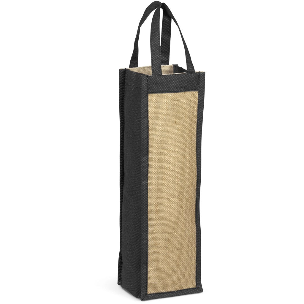 Bordeaux Jute Wine Tote-1