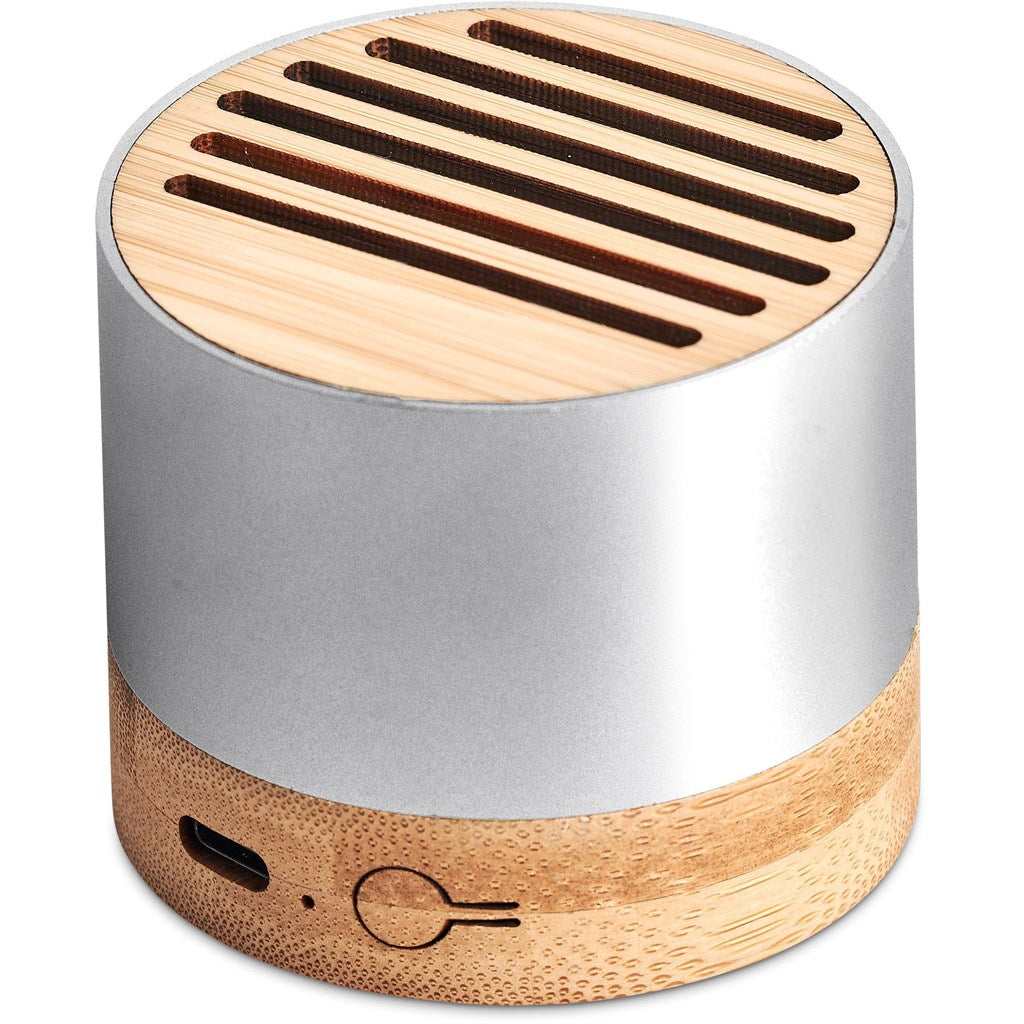 Okiyo Utau Bamboo & Recycled Aluminium Bluetooth Speaker-2