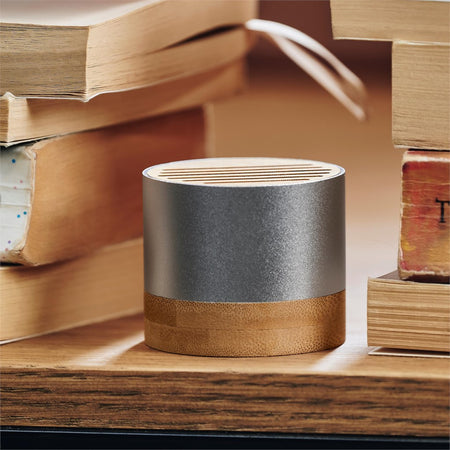 Okiyo Utau Bamboo & Recycled Aluminium Bluetooth Speaker-7