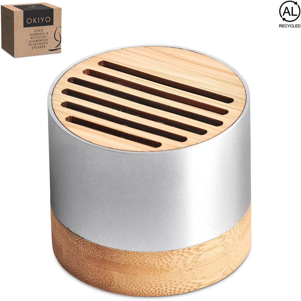 Okiyo Utau Bamboo & Recycled Aluminium Bluetooth Speaker-8