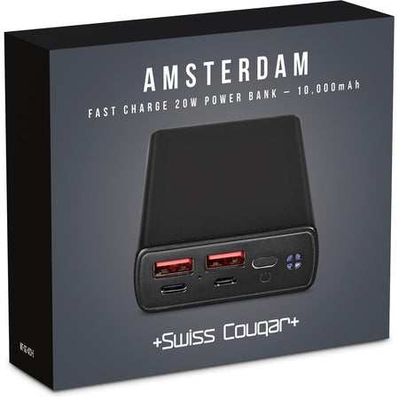 Swiss Cougar Amsterdam Fast Charge 20W Power Bank – 10 000mAh-4