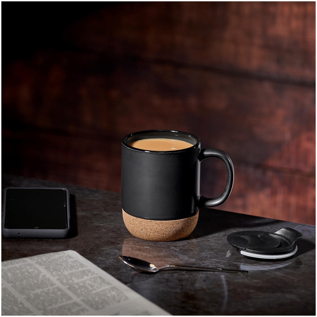 Serendipio Sienna Cork & Ceramic Coffee Mug - 340ml-3