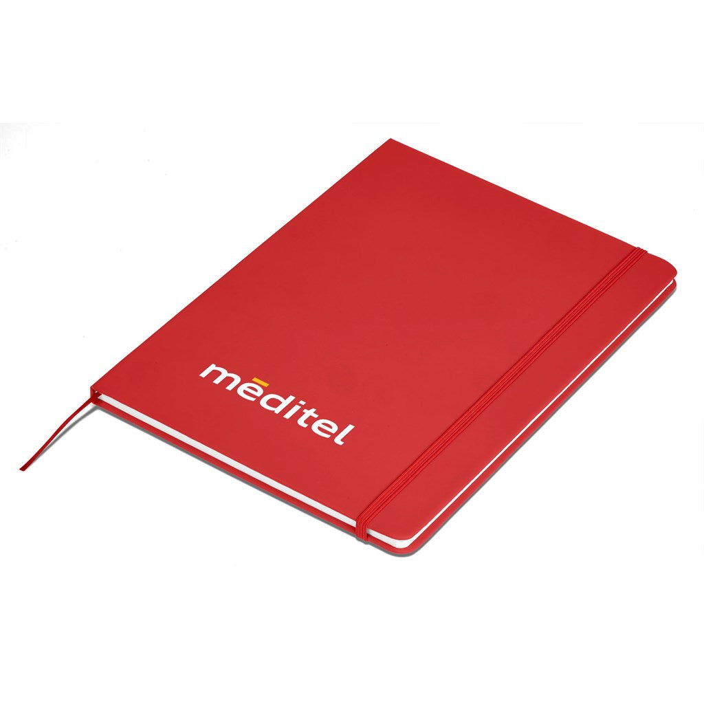 Omega A4 Hard Cover Notebook - Red-0