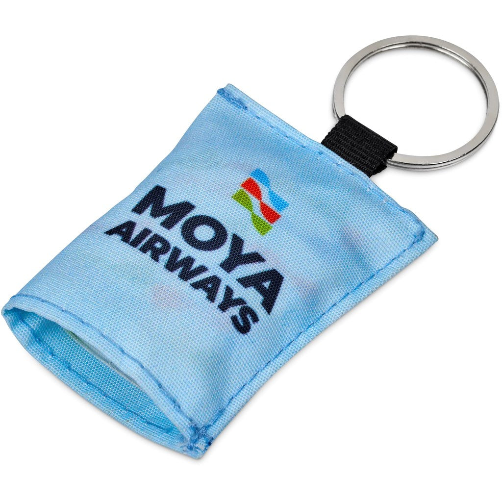 Hoppla Aquila Polyester Keyring Pouch with Cleaning Cloth-2