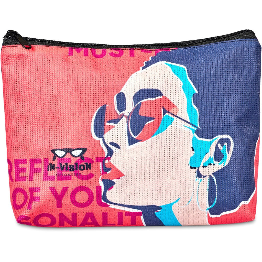 Pre-Printed Sample Hoppla Leanne Recycled PET Stitch-Bond Maxi Toiletry Bag-1