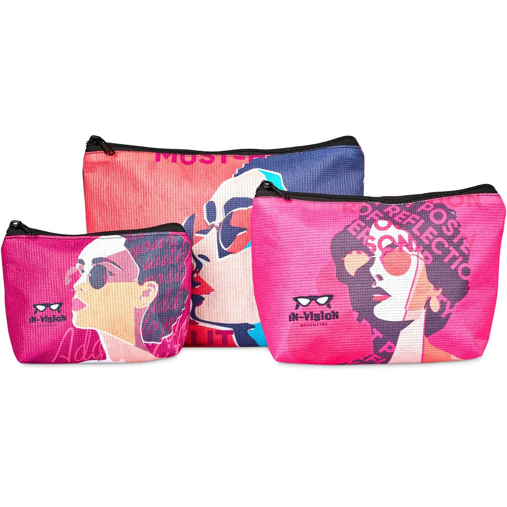 Pre-Printed Sample Hoppla Leanne Recycled PET Stitch-Bond Maxi Toiletry Bag-7