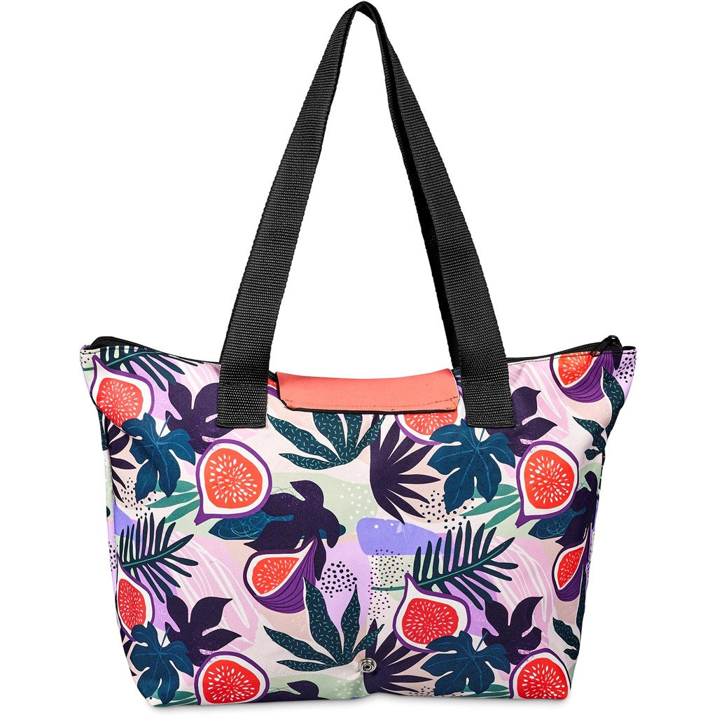 Pre-Printed Sample Hoppla Rosebank Polyester Roll-Up Tote Bag-2