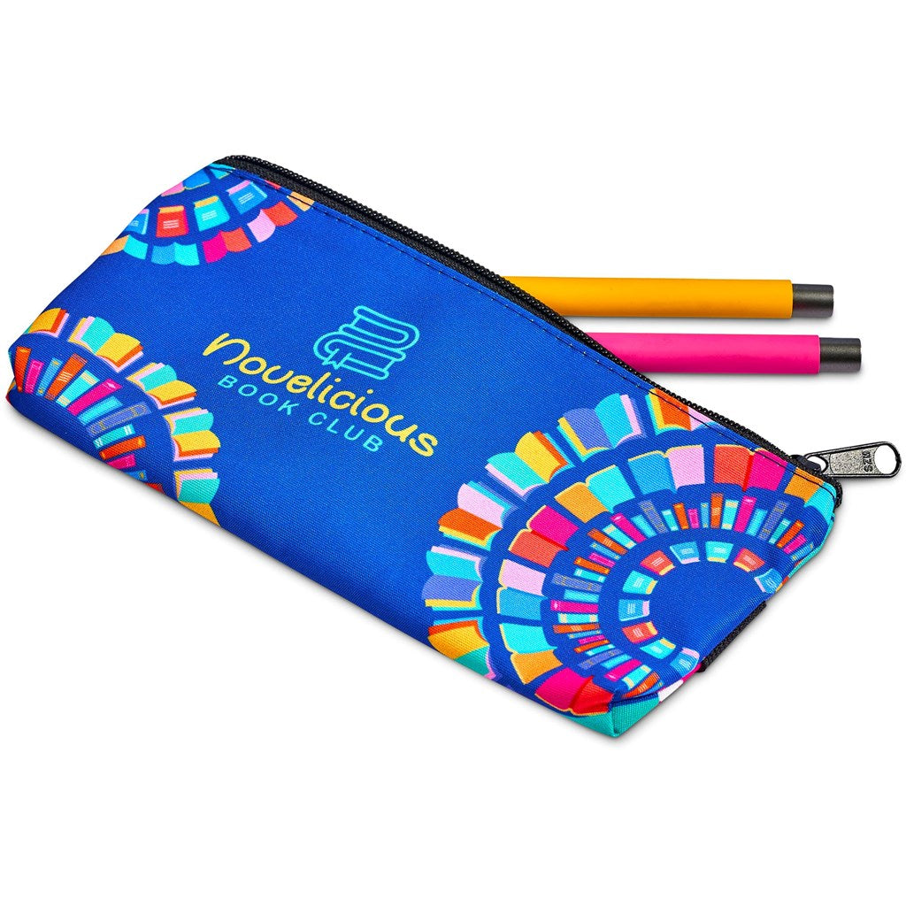 Pre-Printed Sample Hoppla Scribbler Polyester Large Pencil Case To Fit An A5 Notebook-2