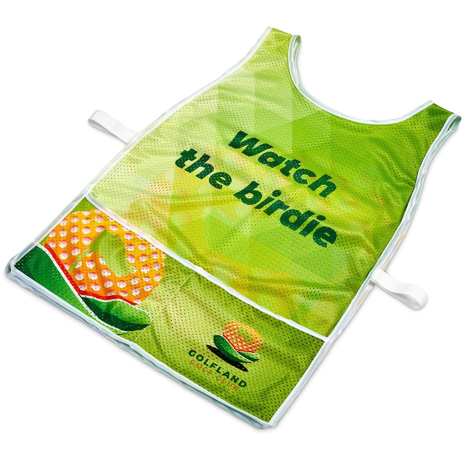 Pre-Production Sample Hoppla Jackal Polyester Caddy Bib with PVC Name Sleeve-1