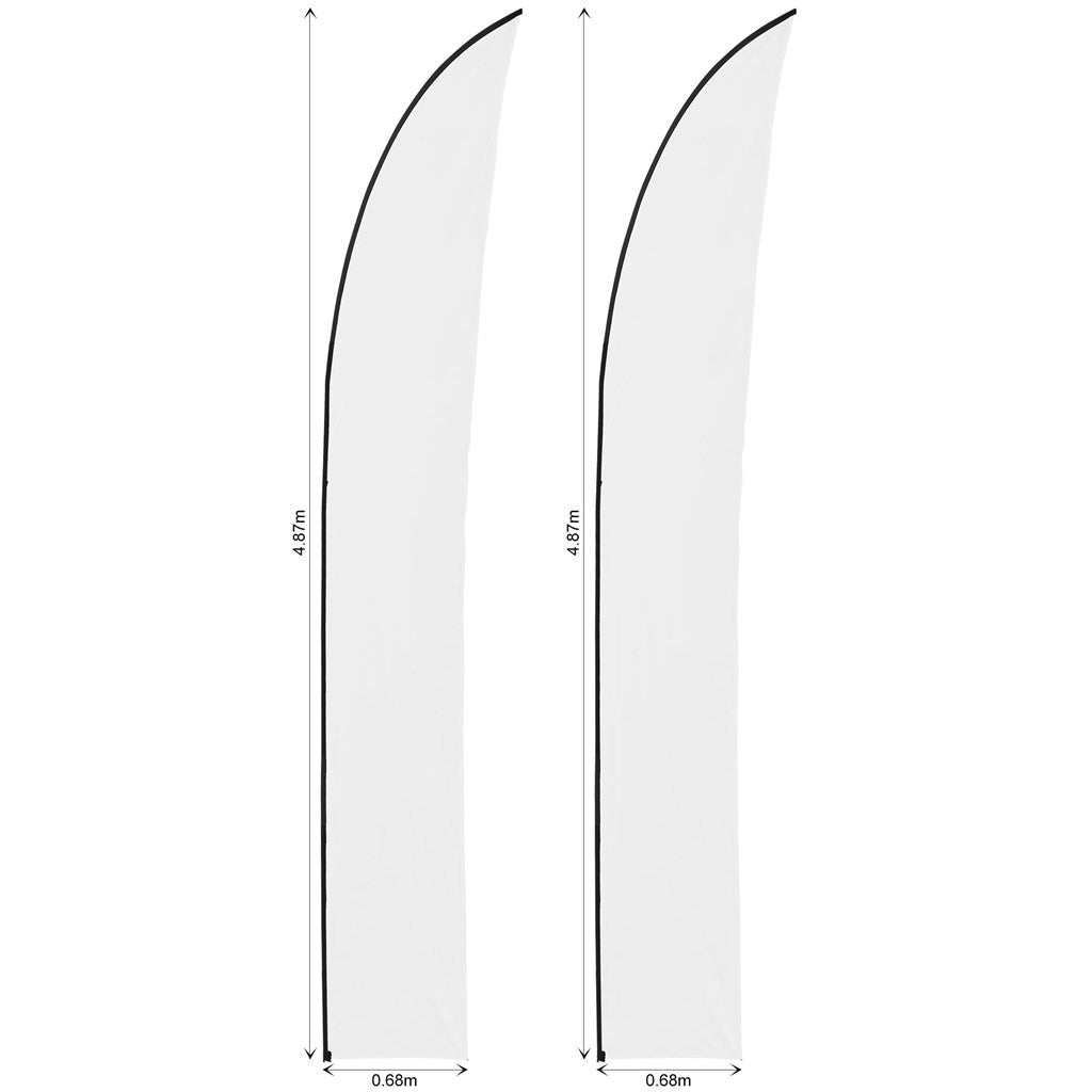 Legend 4m Sublimated Arcfin Flying Banner Skin - Set Of 2 (Excludes Hardware)-1