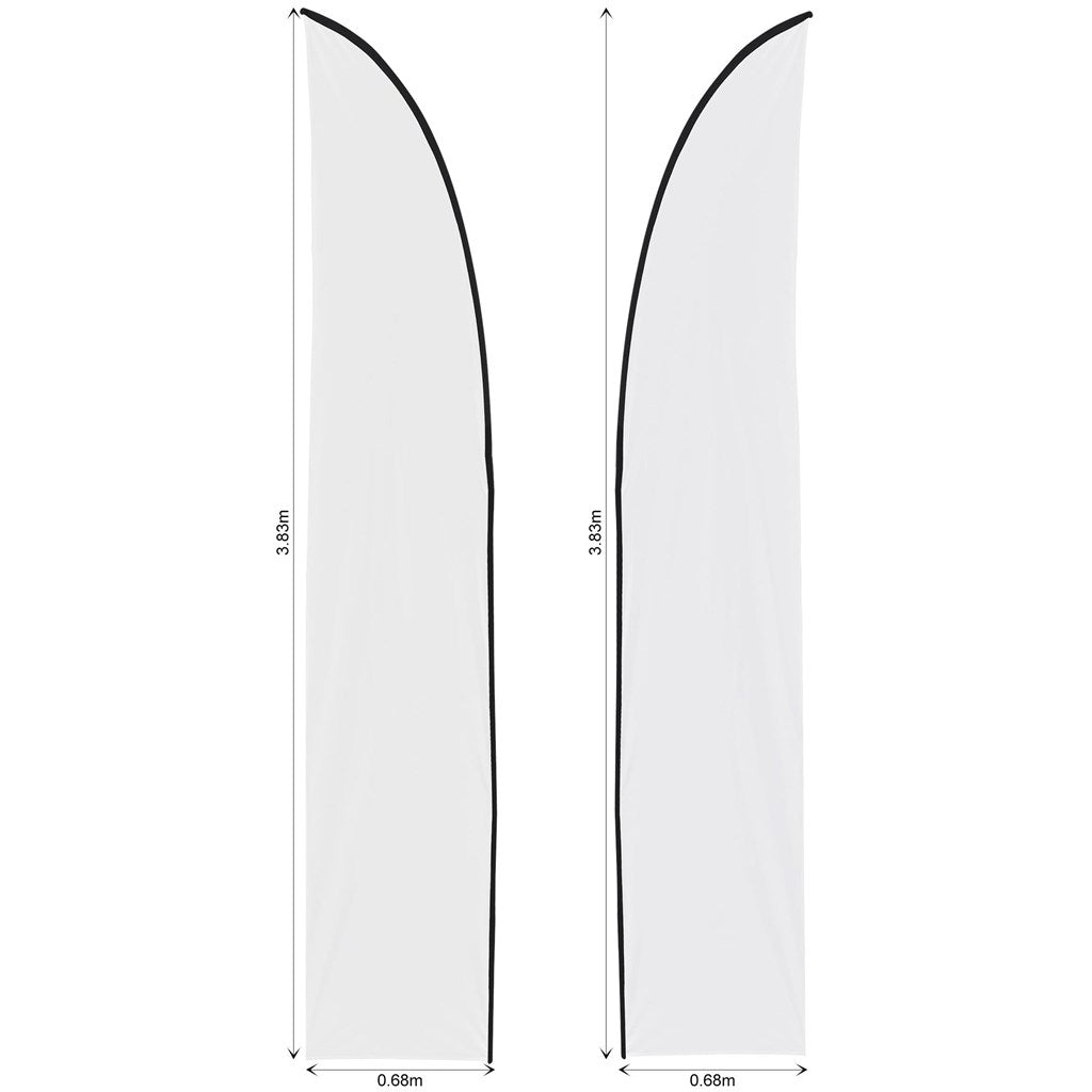 Legend 3m Sublimated Arcfin Double-Sided Flying Banner Skin (Excludes Hardware)-1