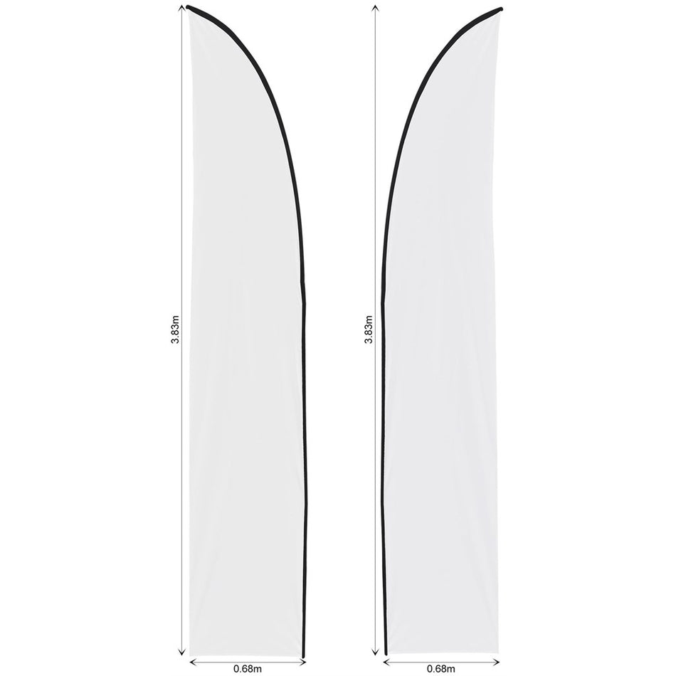 Legend 3m Sublimated Arcfin Double-Sided Flying Banner Skin (Excludes Hardware)-1