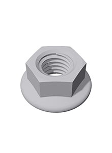 Serrated M10 flange nut-0