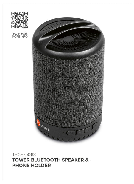 Tower Bluetooth Speaker & Phone Holder-4