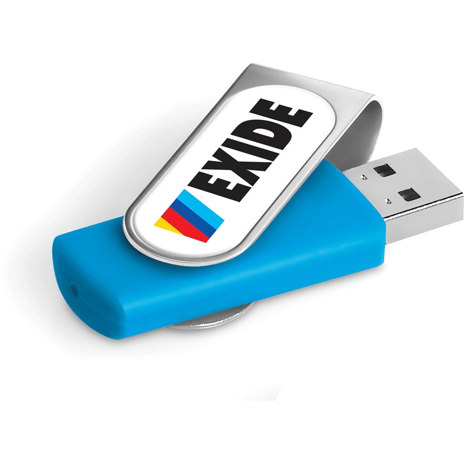 Axis Dome Flash Drive - 8GB - Cyan-0