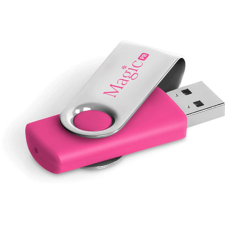 Axis Glint Flash Drive - 8GB - Pink-0