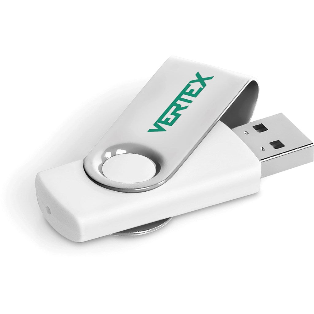 Axis Glint Flash Drive - 8GB - Solid White-0