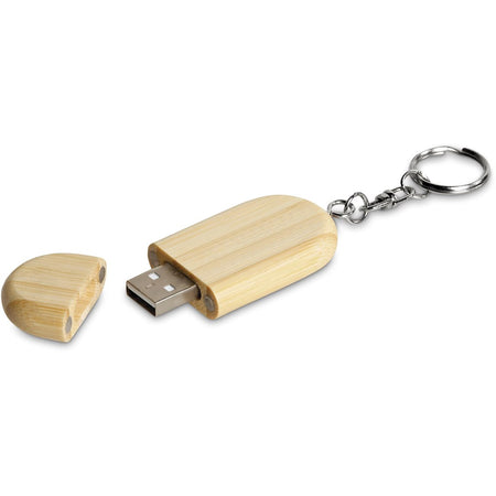 Okiyo Benkyou Bamboo Flash Drive Keyholder - 8GB-4