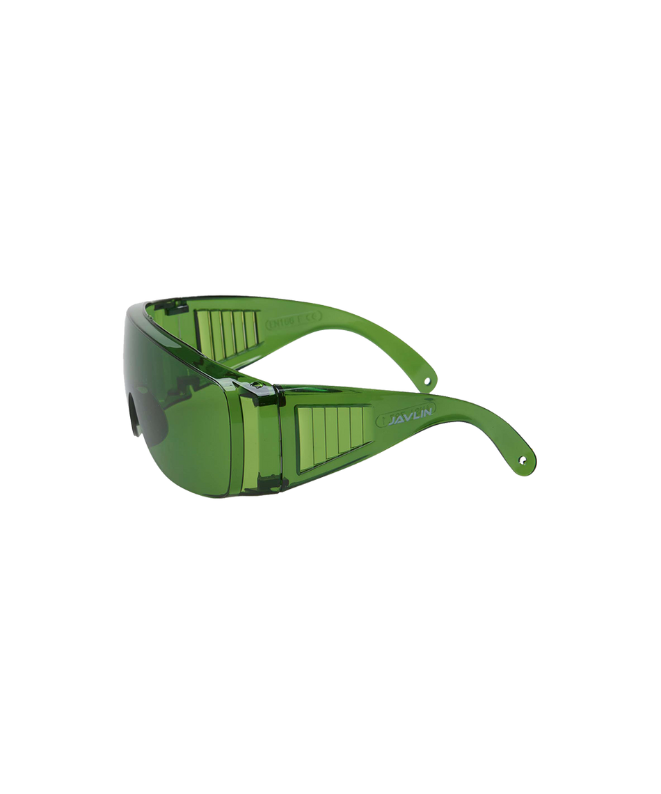 Javlin Wrap Around Anti Scratch Spectacles Green Lens