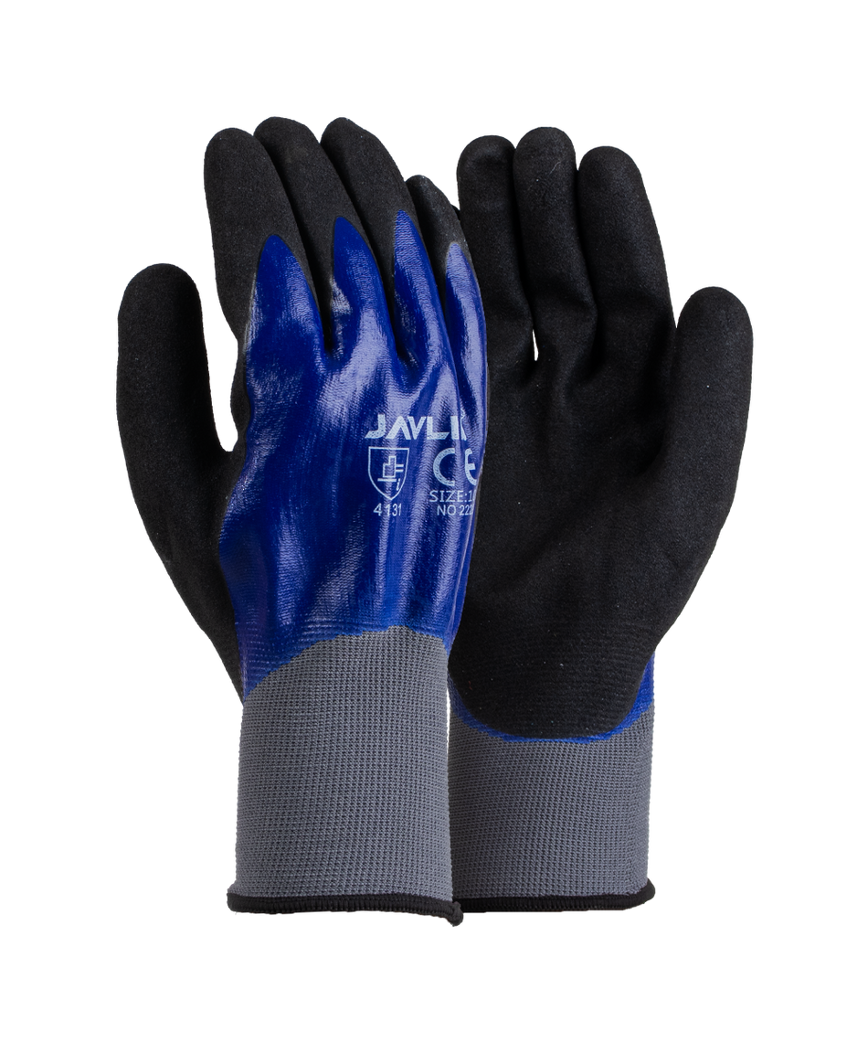 Javlin Fully Coated Double NBR Nitrile Flexi Gloves