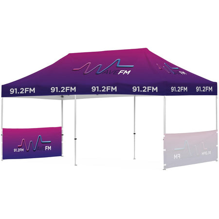 Ovation Sublimated Gazebo 6m X 3m - 2 Short Half-Wall Skins-0