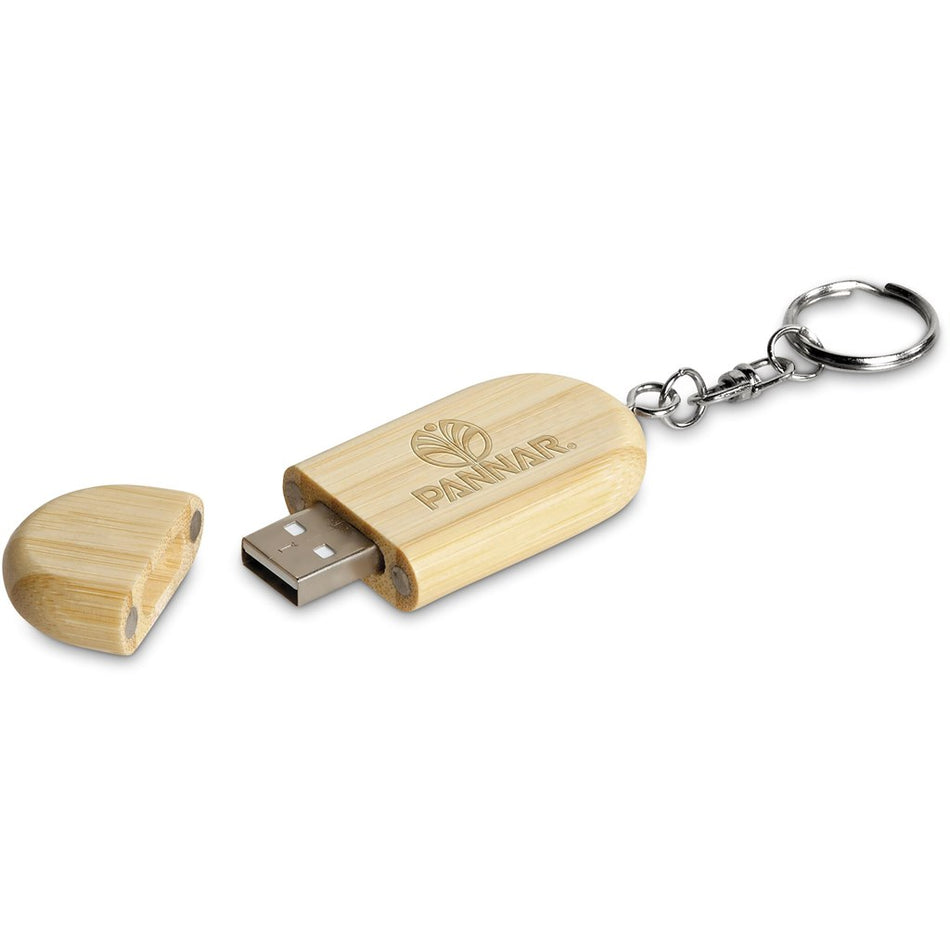 Okiyo Benkyou Bamboo Flash Drive Keyholder - 8GB-0