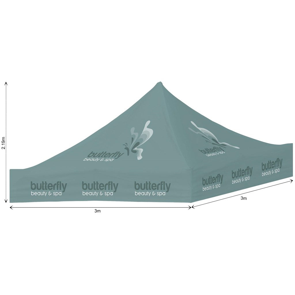 Ovation Sublimated Gazebo 3m X 3m - Roof  (Excludes Hardware)-0