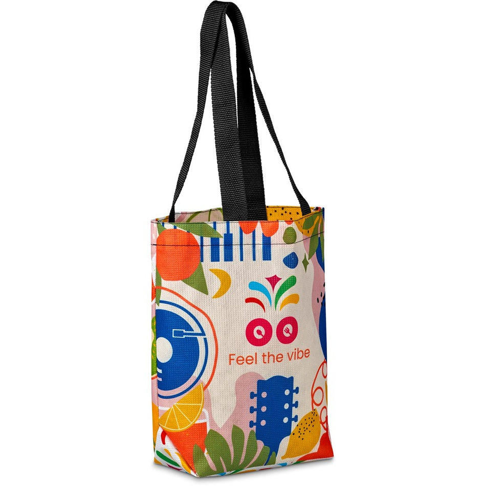 Pre-Printed Sample Hoppla Bayside Recycled PET Stitch-Bond Shopper-0